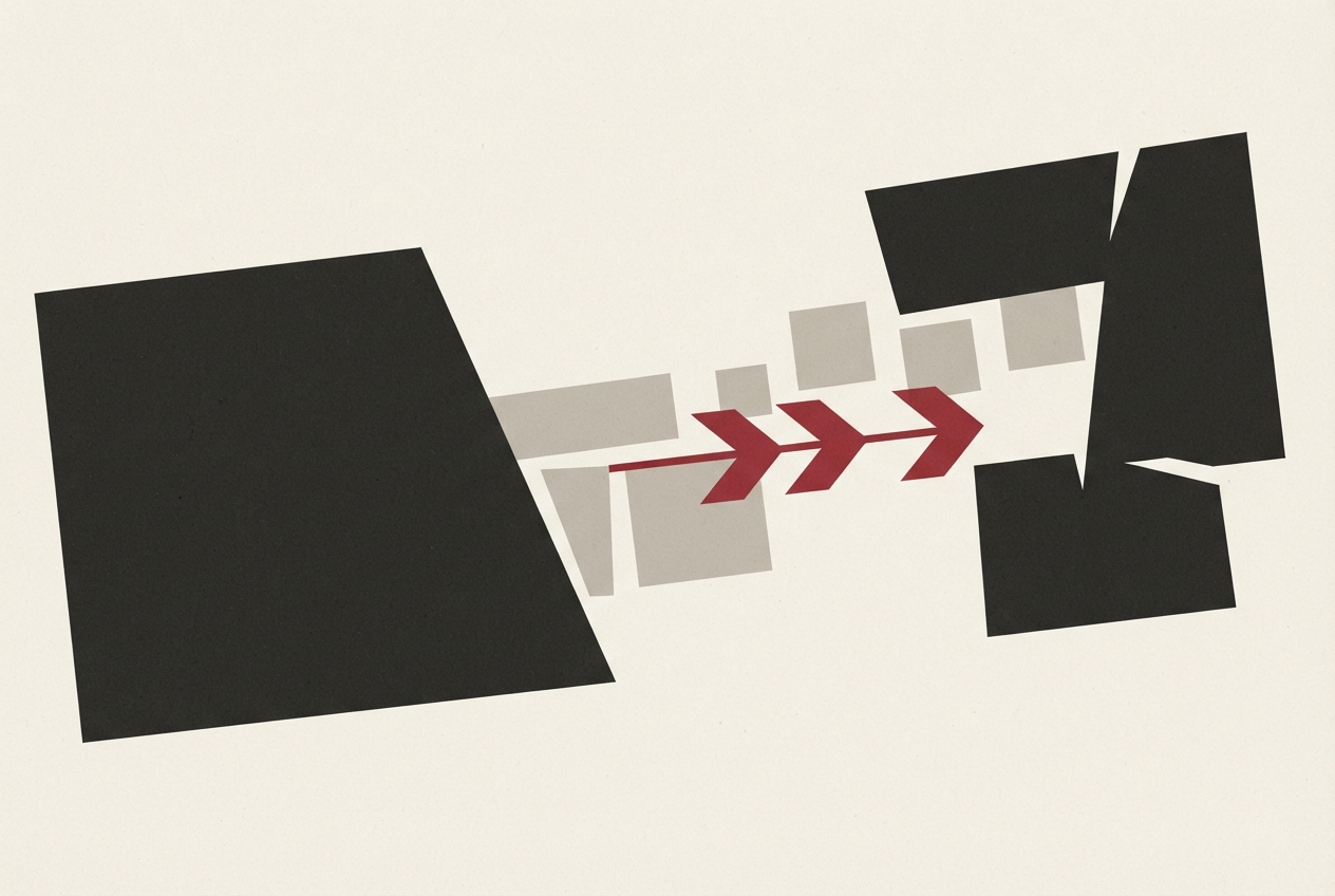 Abstract editorial illustration