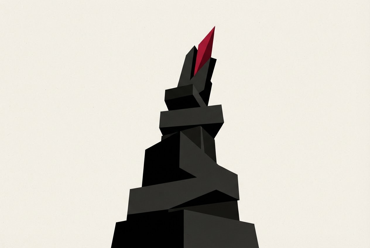Abstract editorial illustration