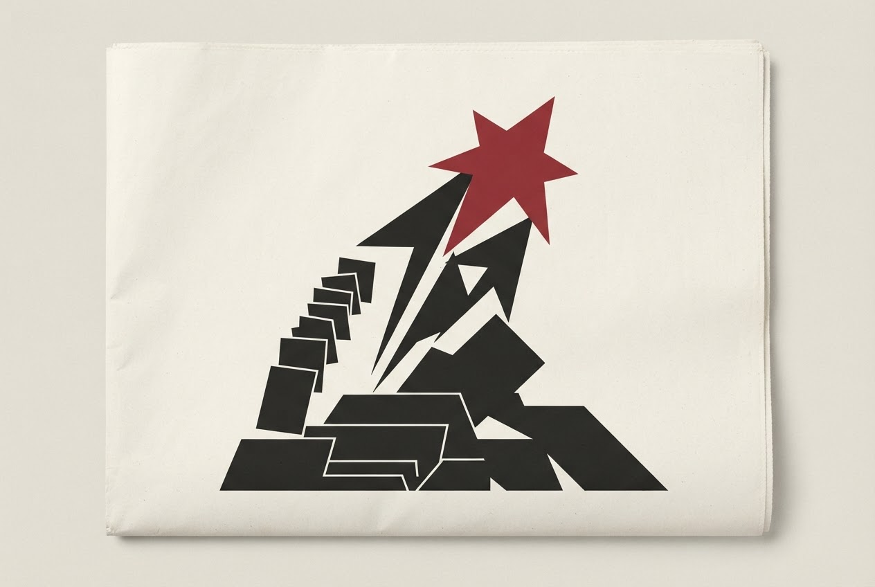Abstract editorial illustration