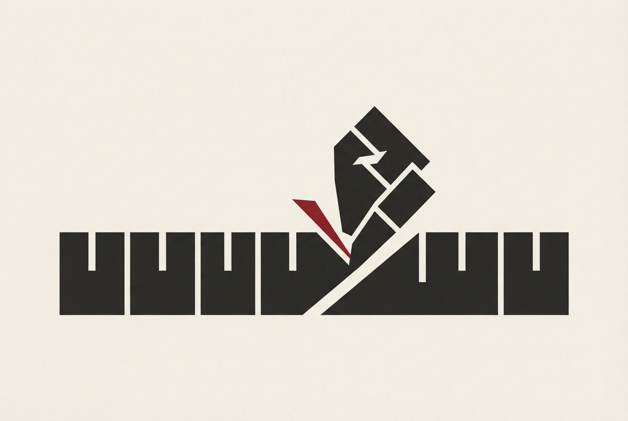 Abstract editorial illustration