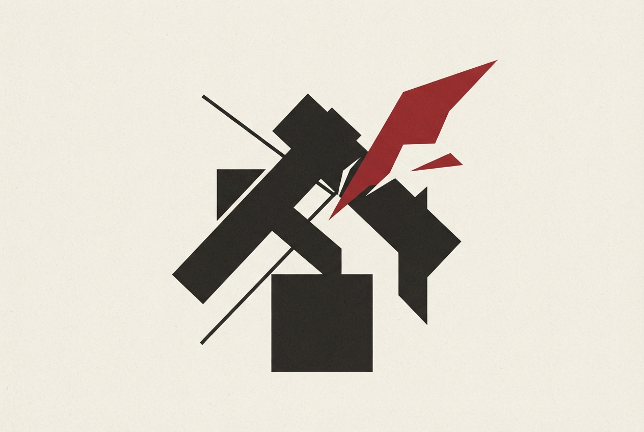 Abstract editorial illustration