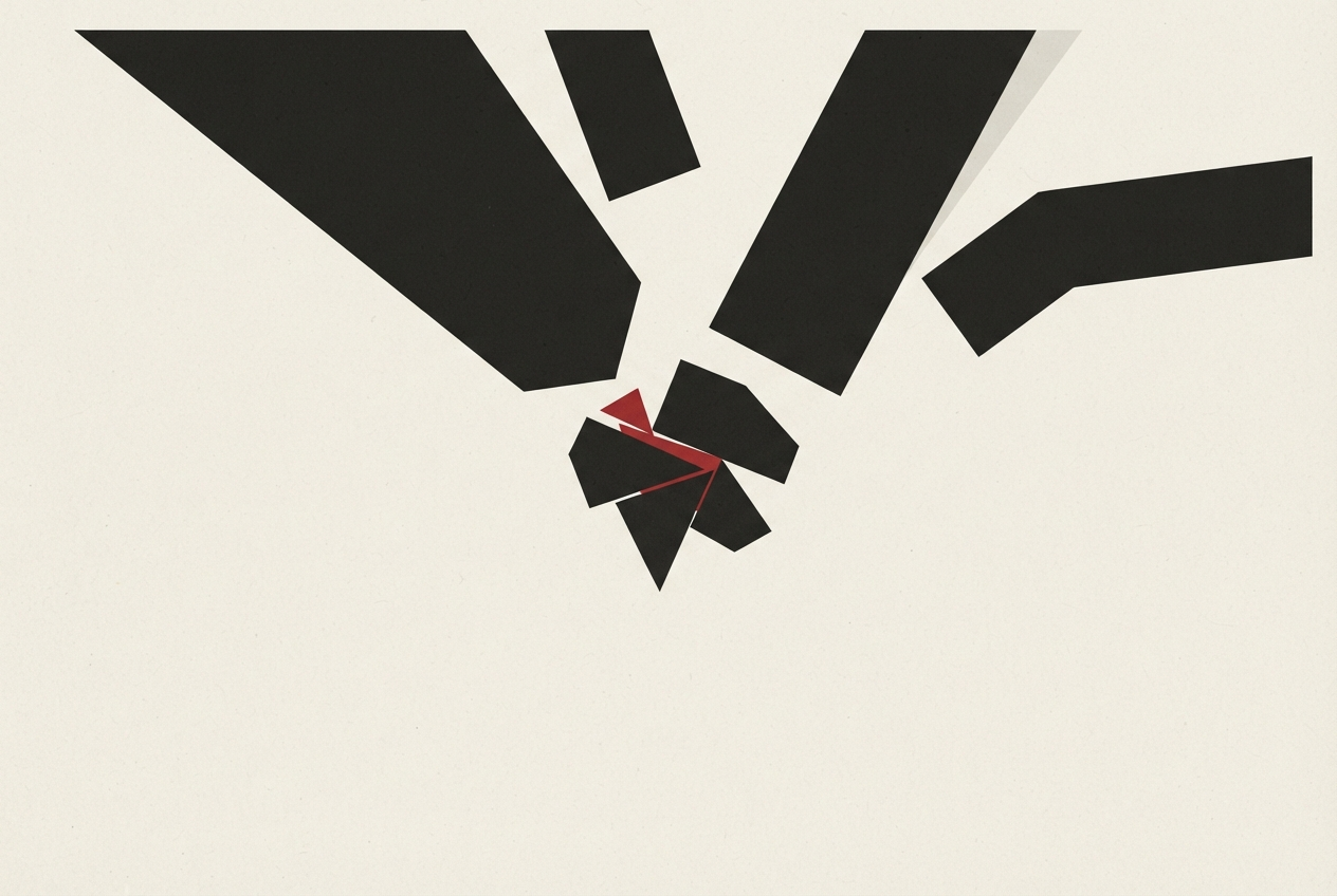 Abstract editorial illustration
