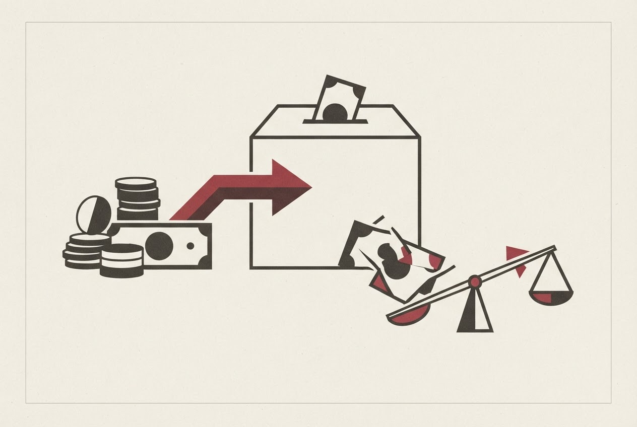 Abstract editorial illustration