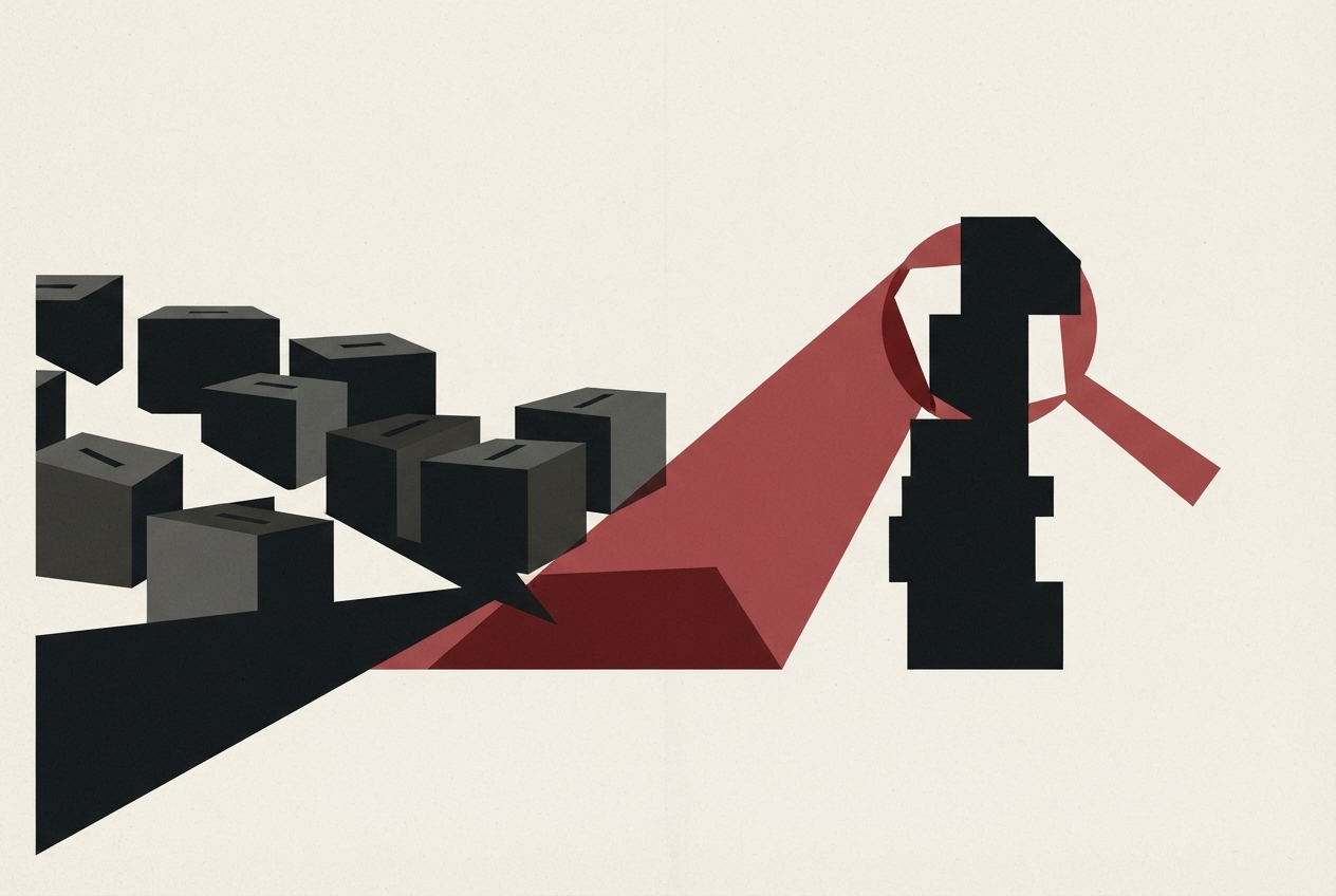 Abstract editorial illustration