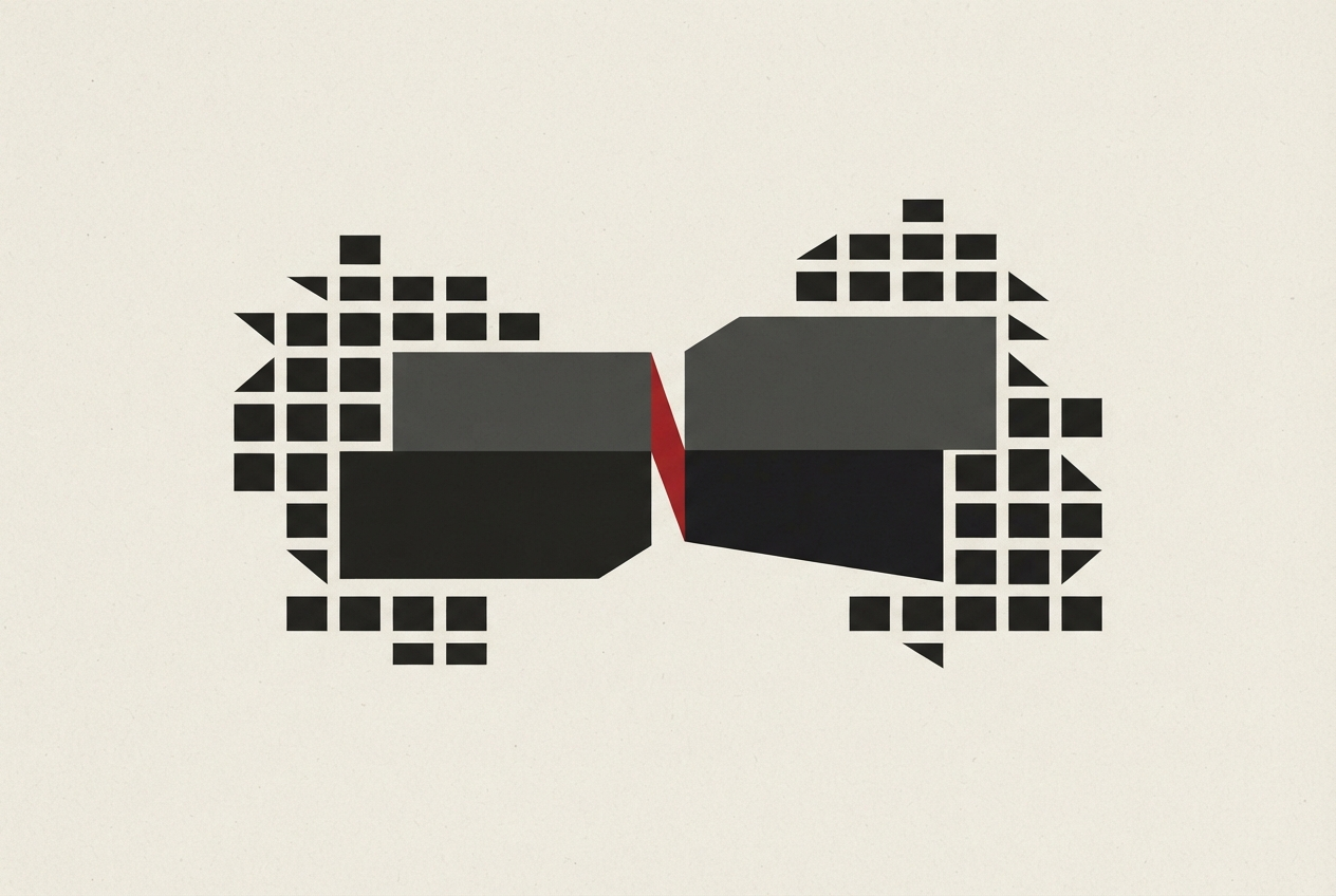 Abstract editorial illustration