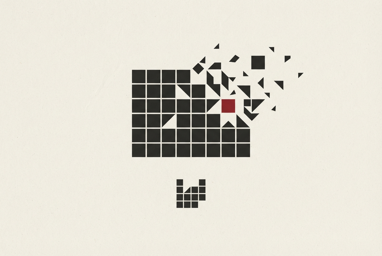 Abstract editorial illustration