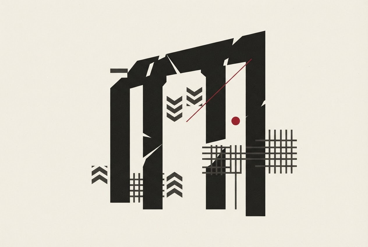 Abstract editorial illustration