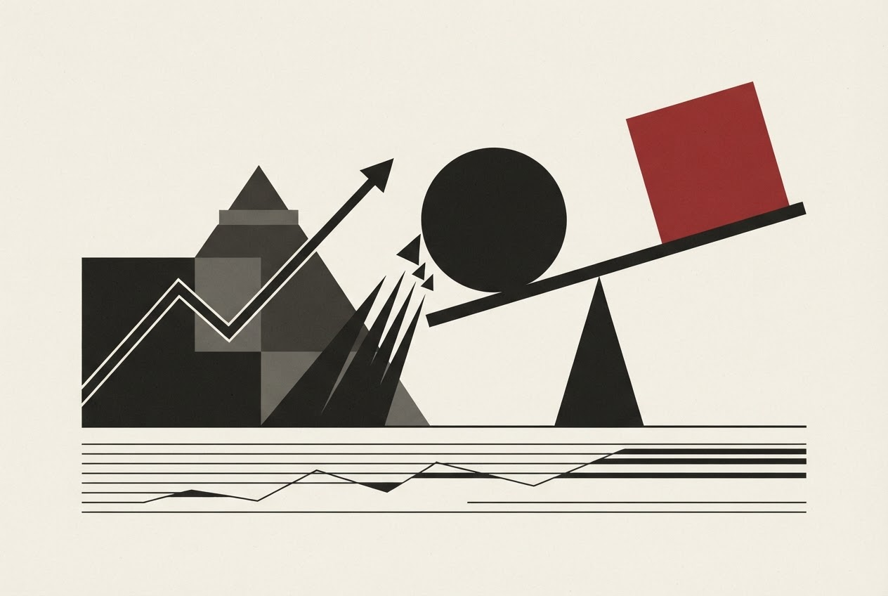 Abstract editorial illustration