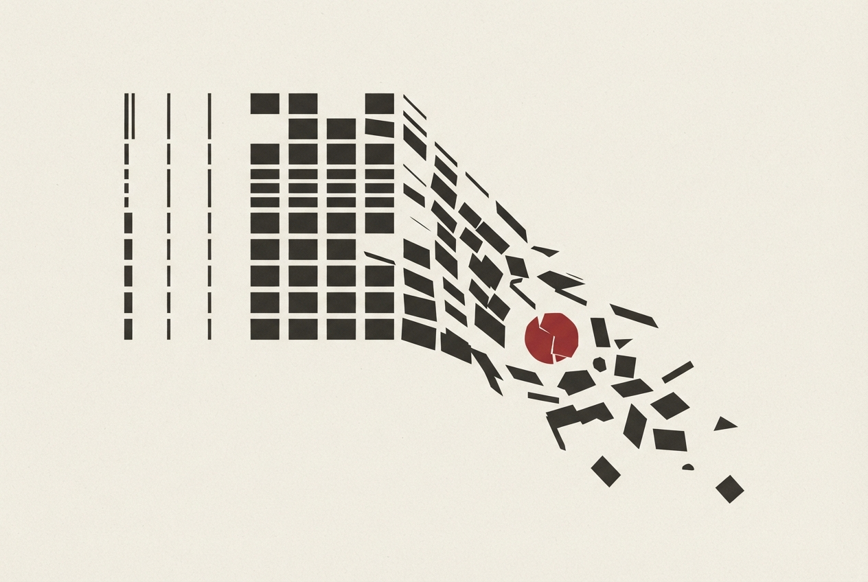 Abstract editorial illustration