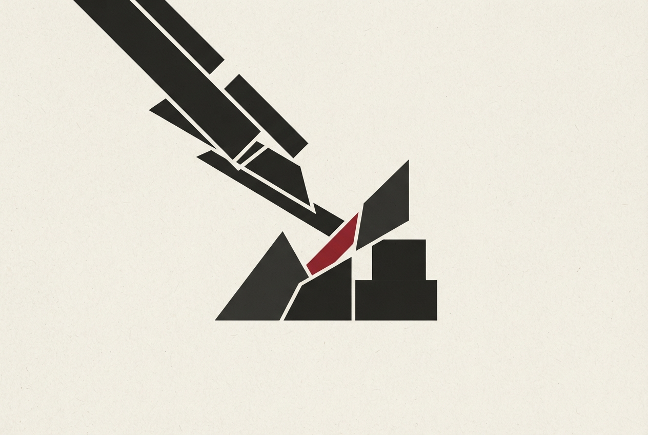 Abstract editorial illustration
