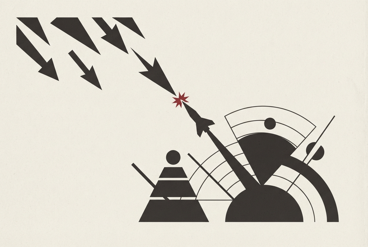 Abstract editorial illustration