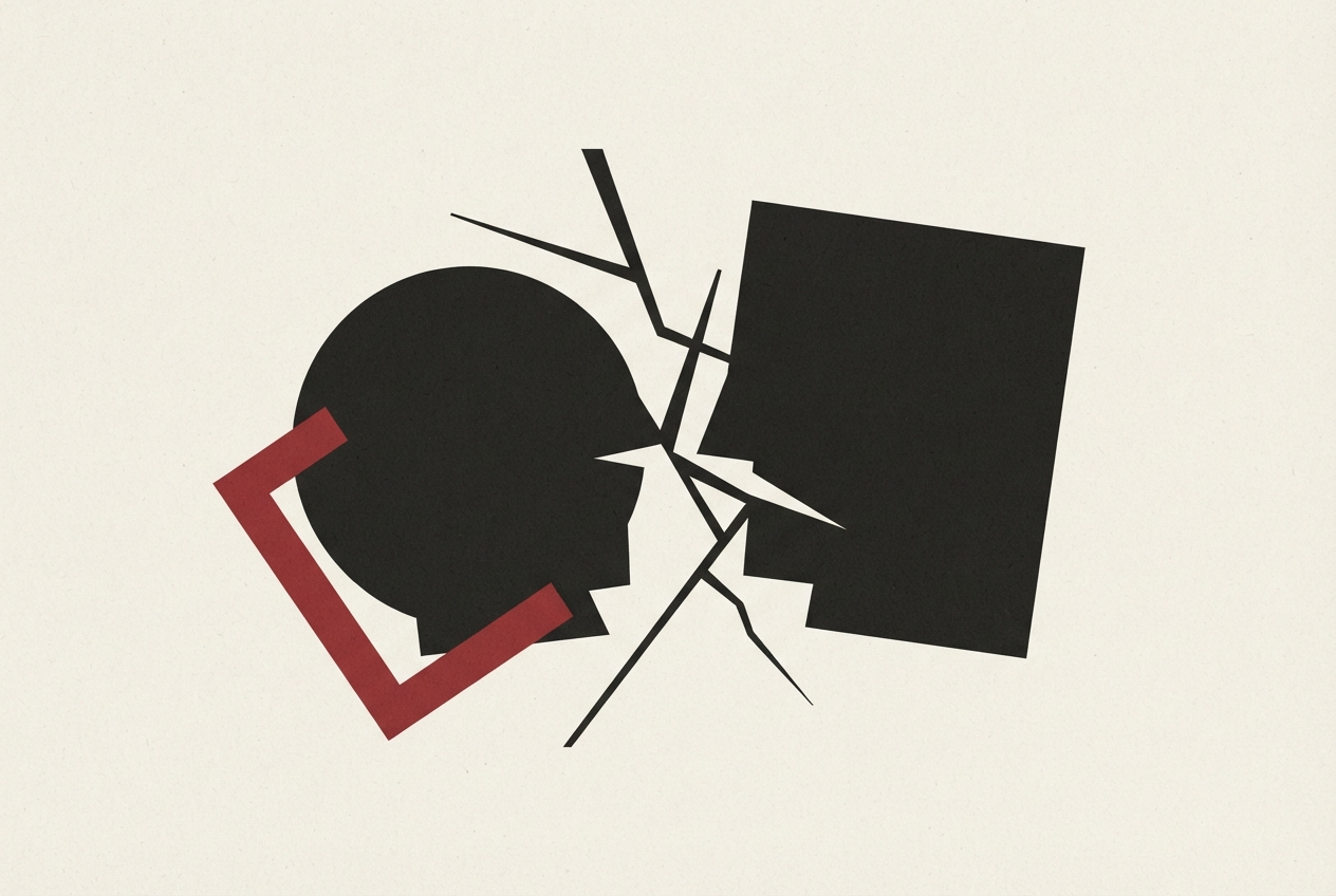 Abstract editorial illustration