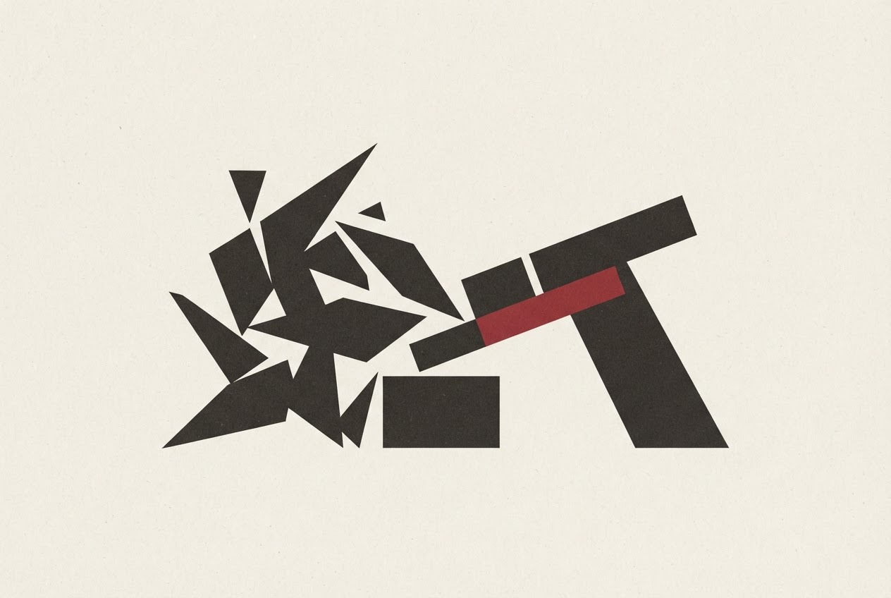 Abstract editorial illustration
