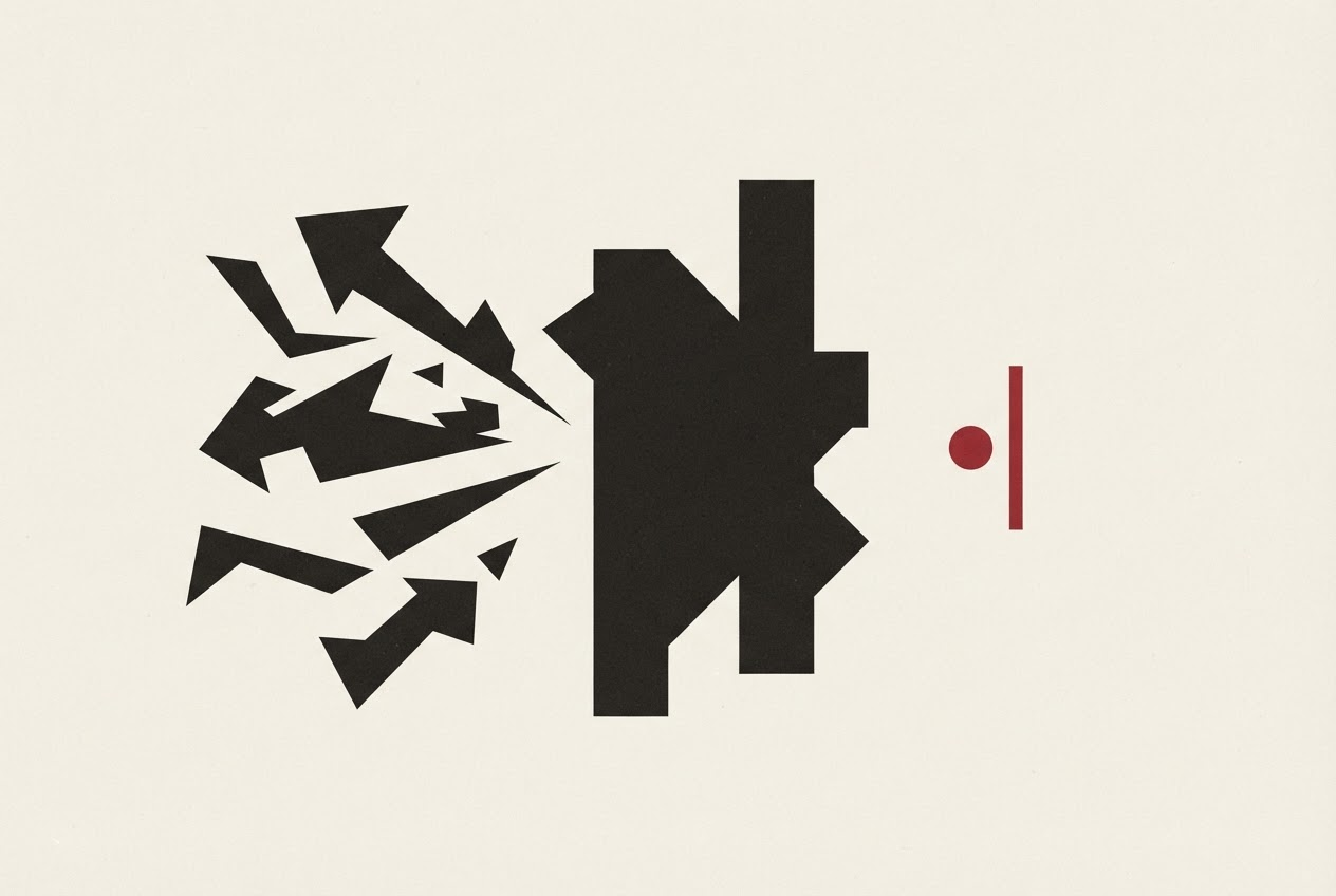 Abstract editorial illustration