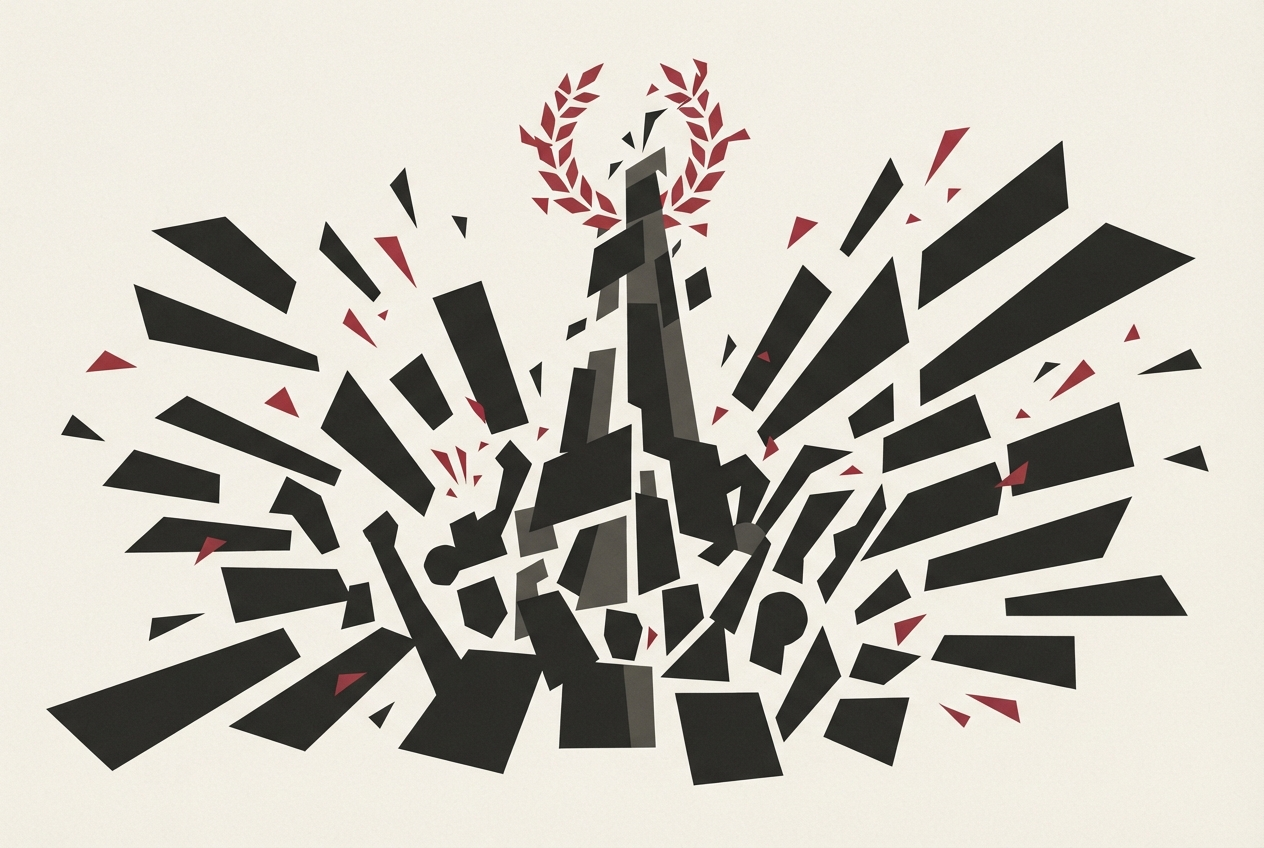Abstract editorial illustration