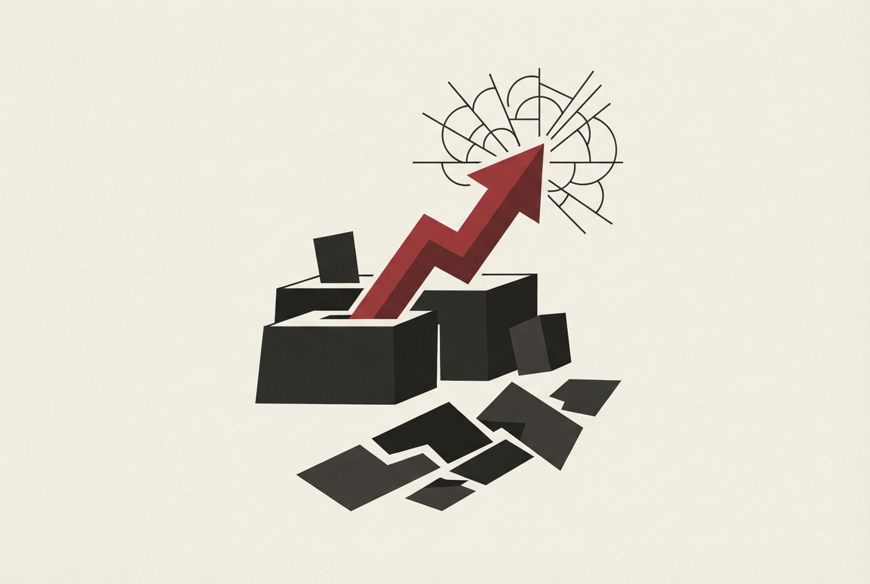 Abstract editorial illustration