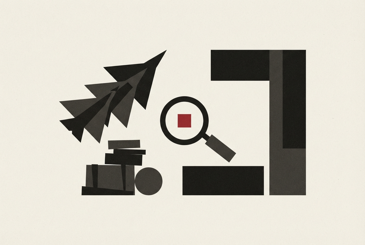 Abstract editorial illustration
