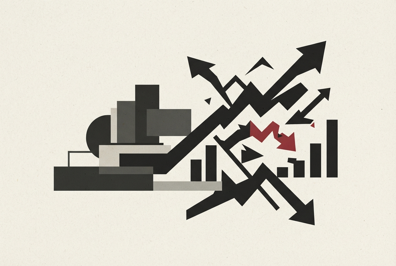 Abstract editorial illustration
