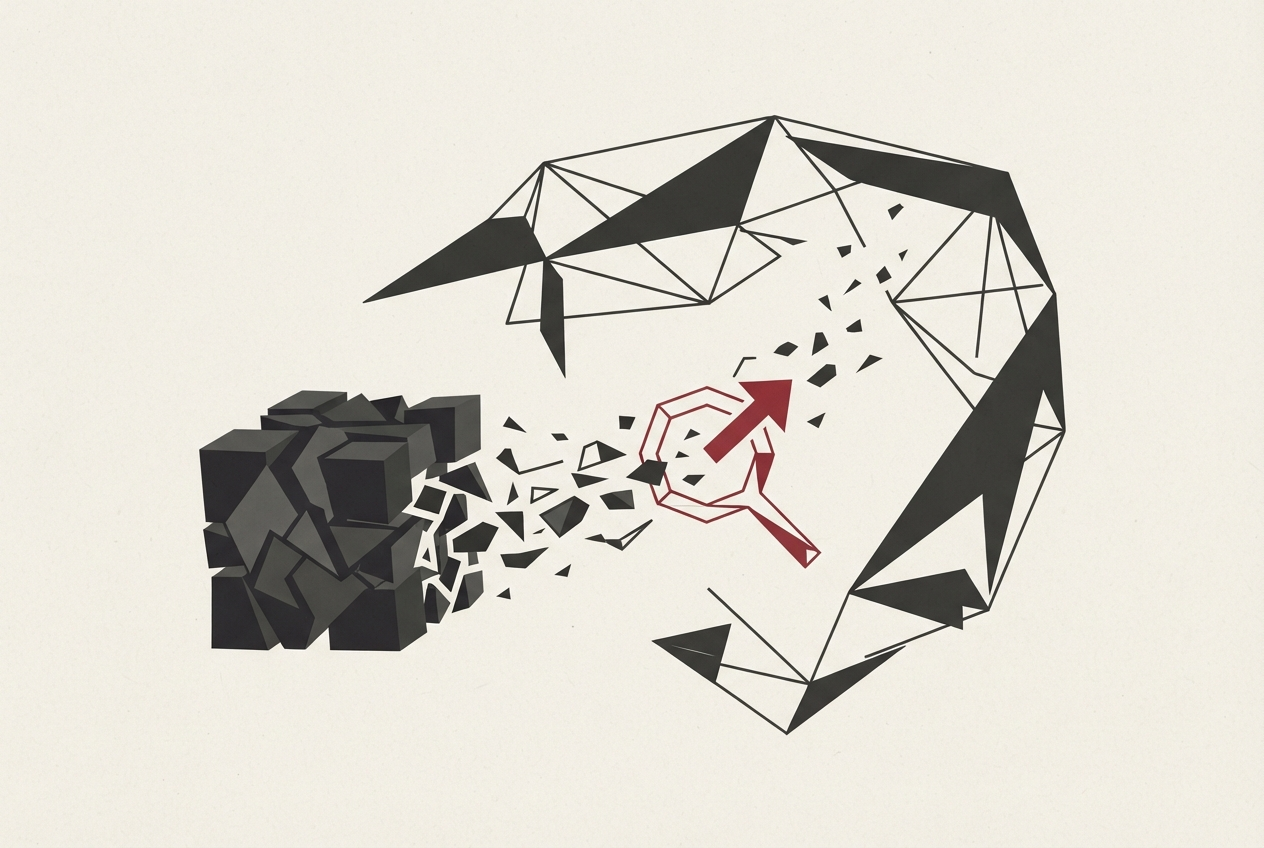 Abstract editorial illustration