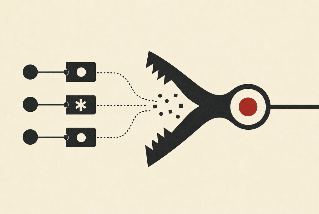 Abstract editorial illustration