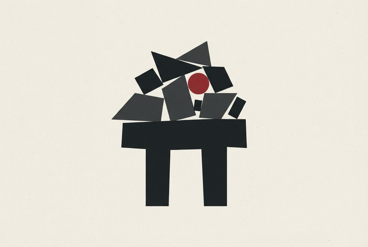 Abstract editorial illustration
