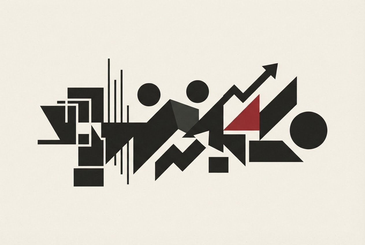 Abstract editorial illustration
