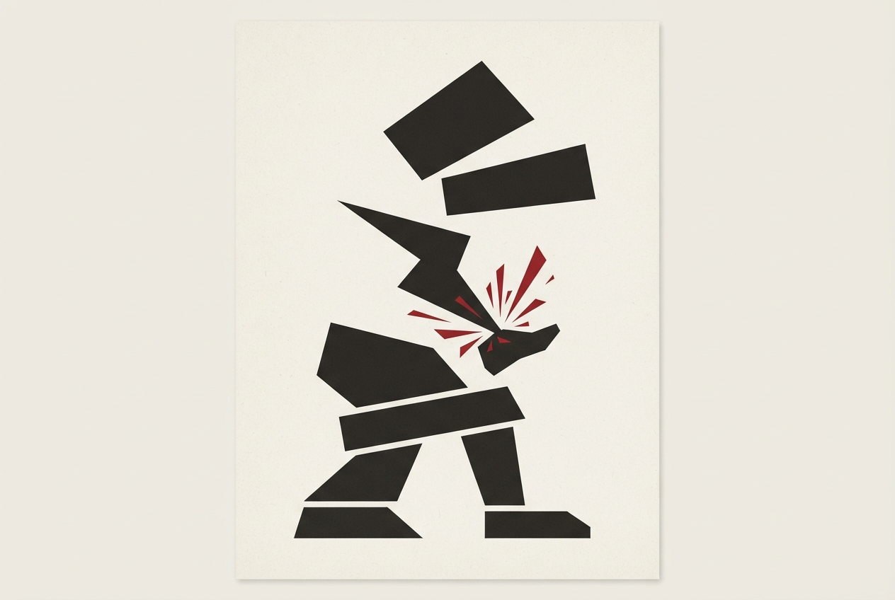 Abstract editorial illustration