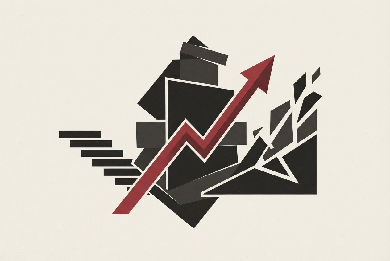 Abstract editorial illustration