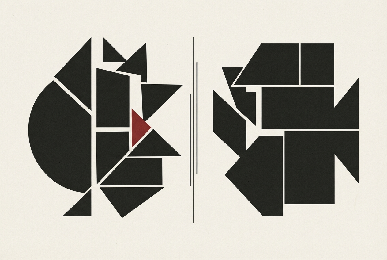 Abstract editorial illustration