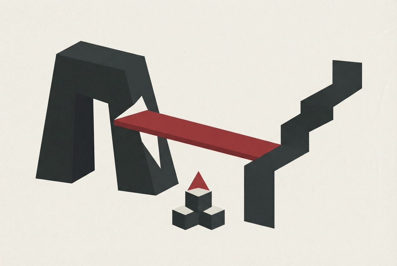 Abstract editorial illustration