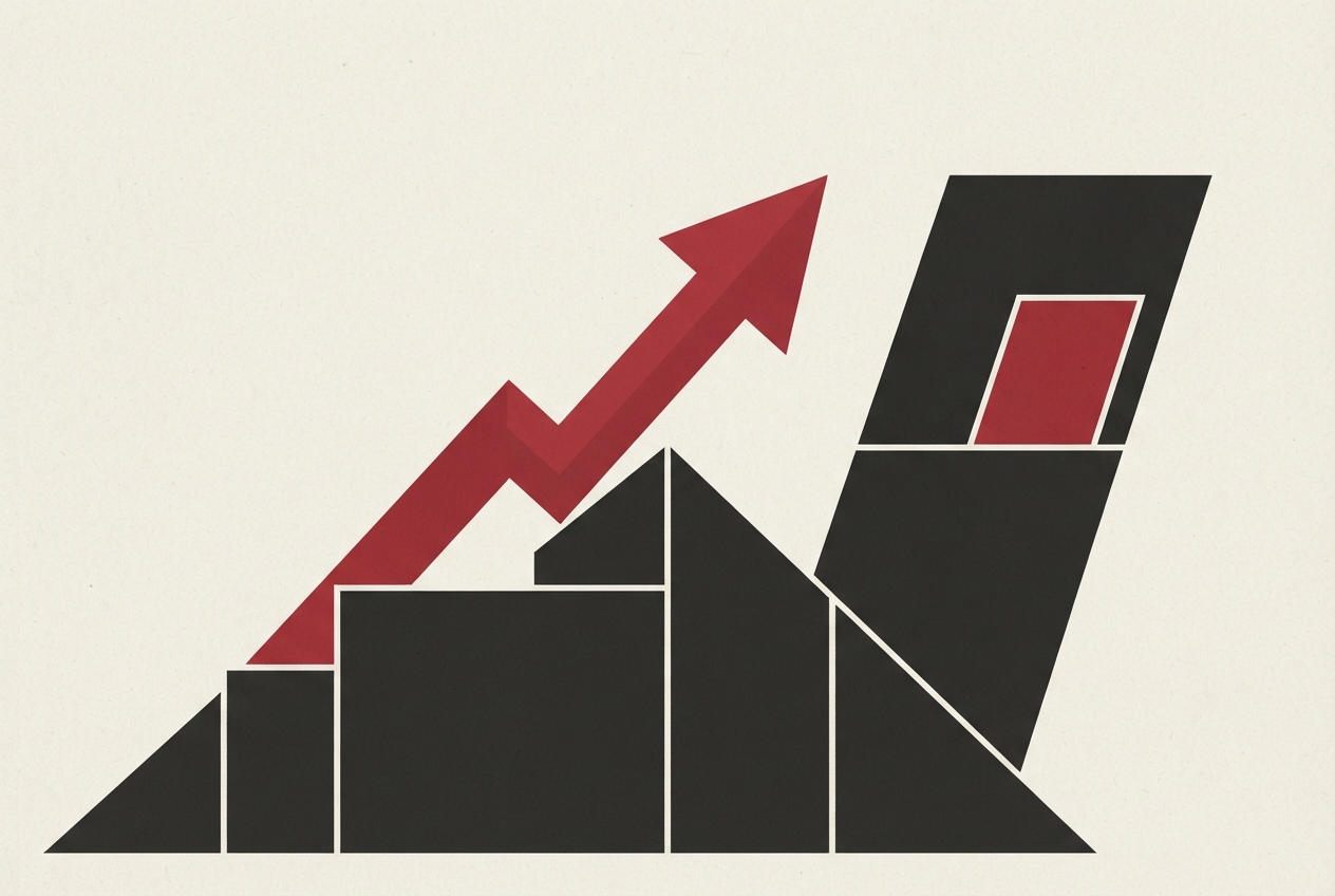 Abstract editorial illustration