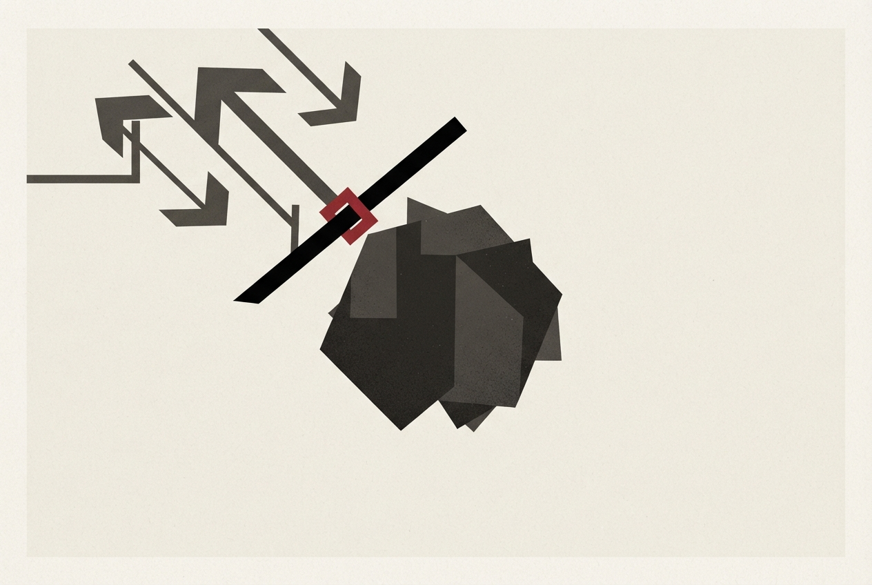 Abstract editorial illustration