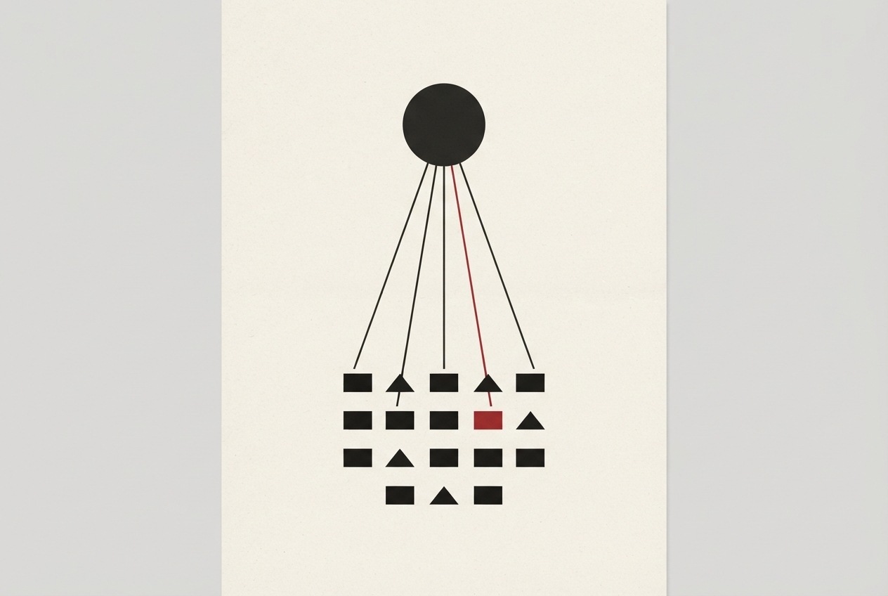 Abstract editorial illustration