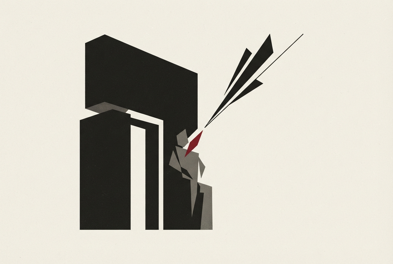Abstract editorial illustration