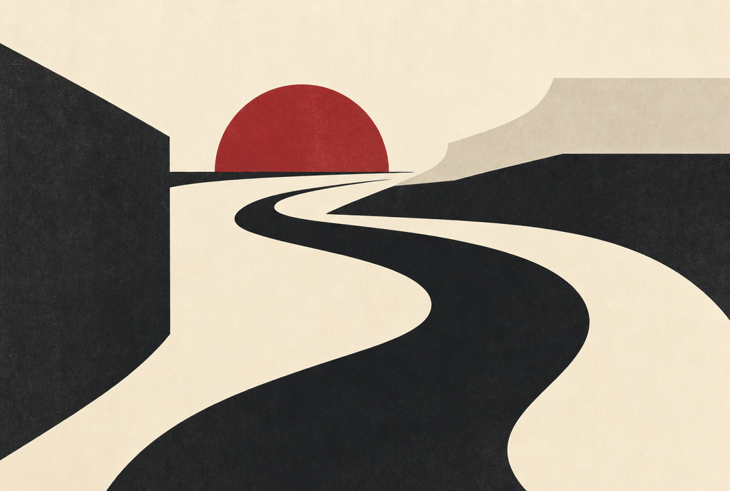 Abstract editorial illustration