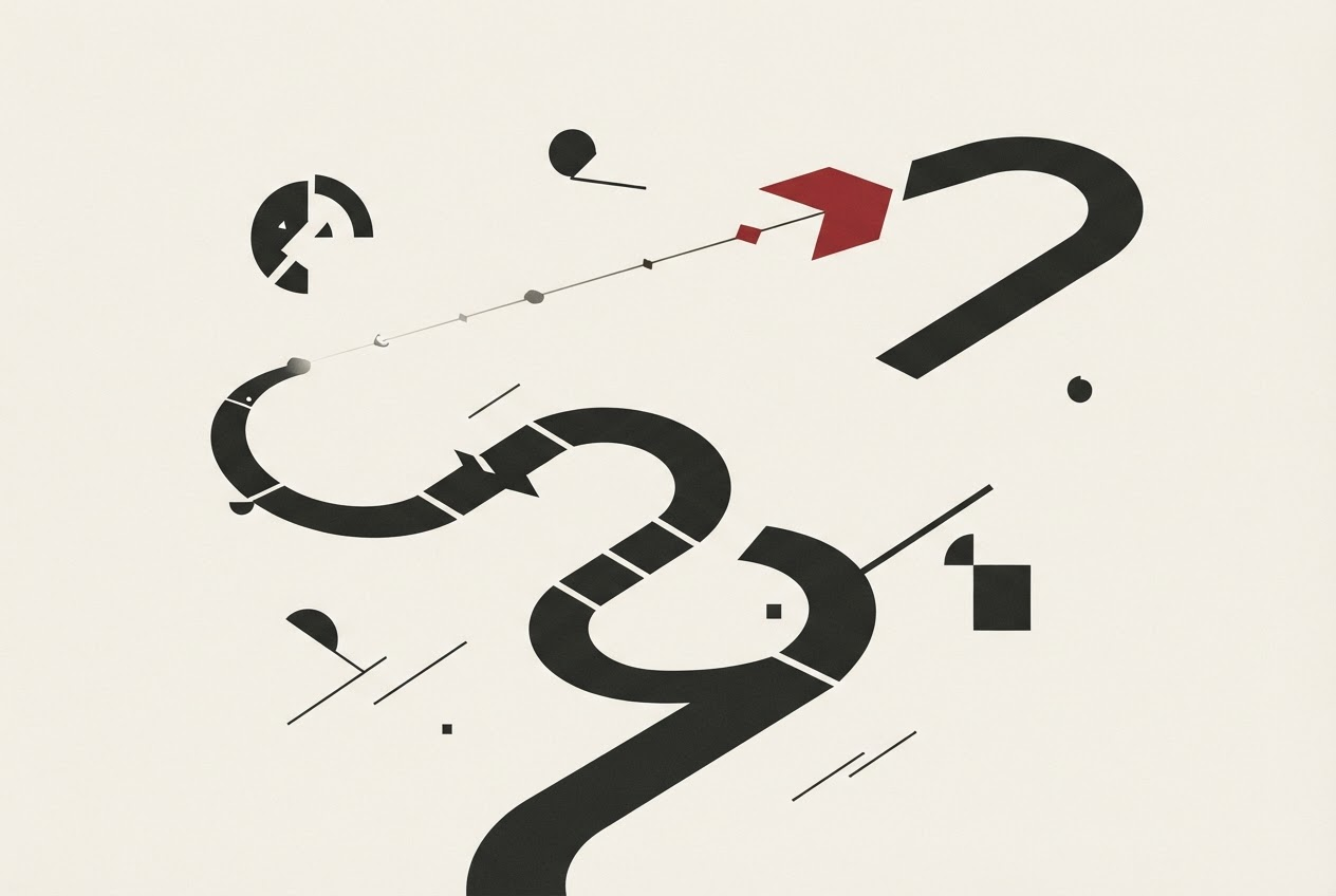 Abstract editorial illustration