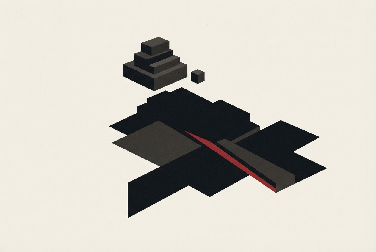 Abstract editorial illustration