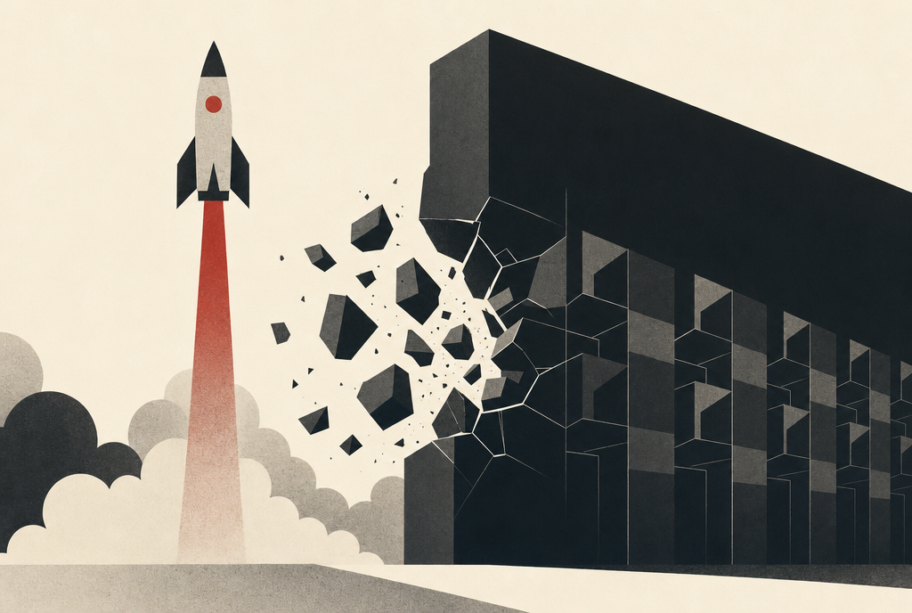 Abstract editorial illustration
