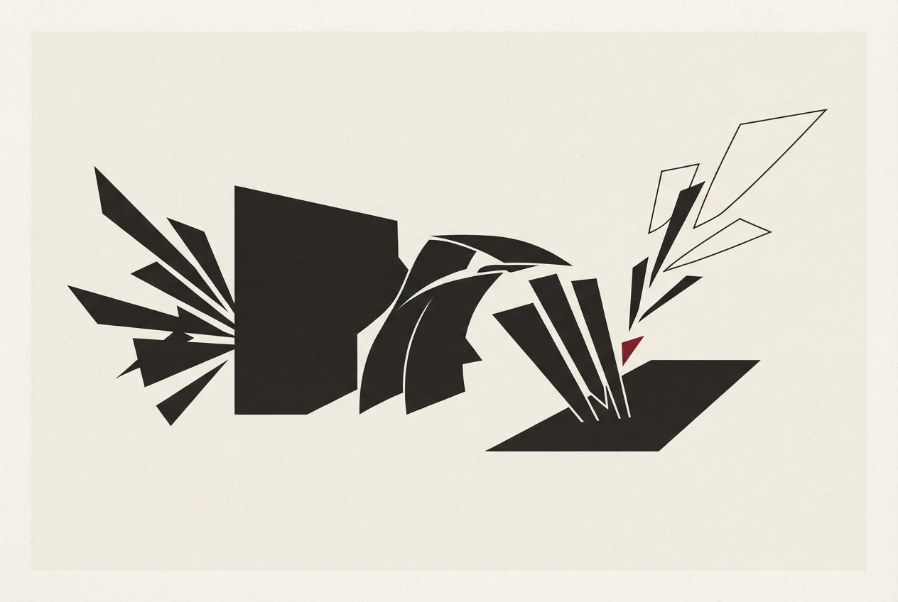 Abstract editorial illustration