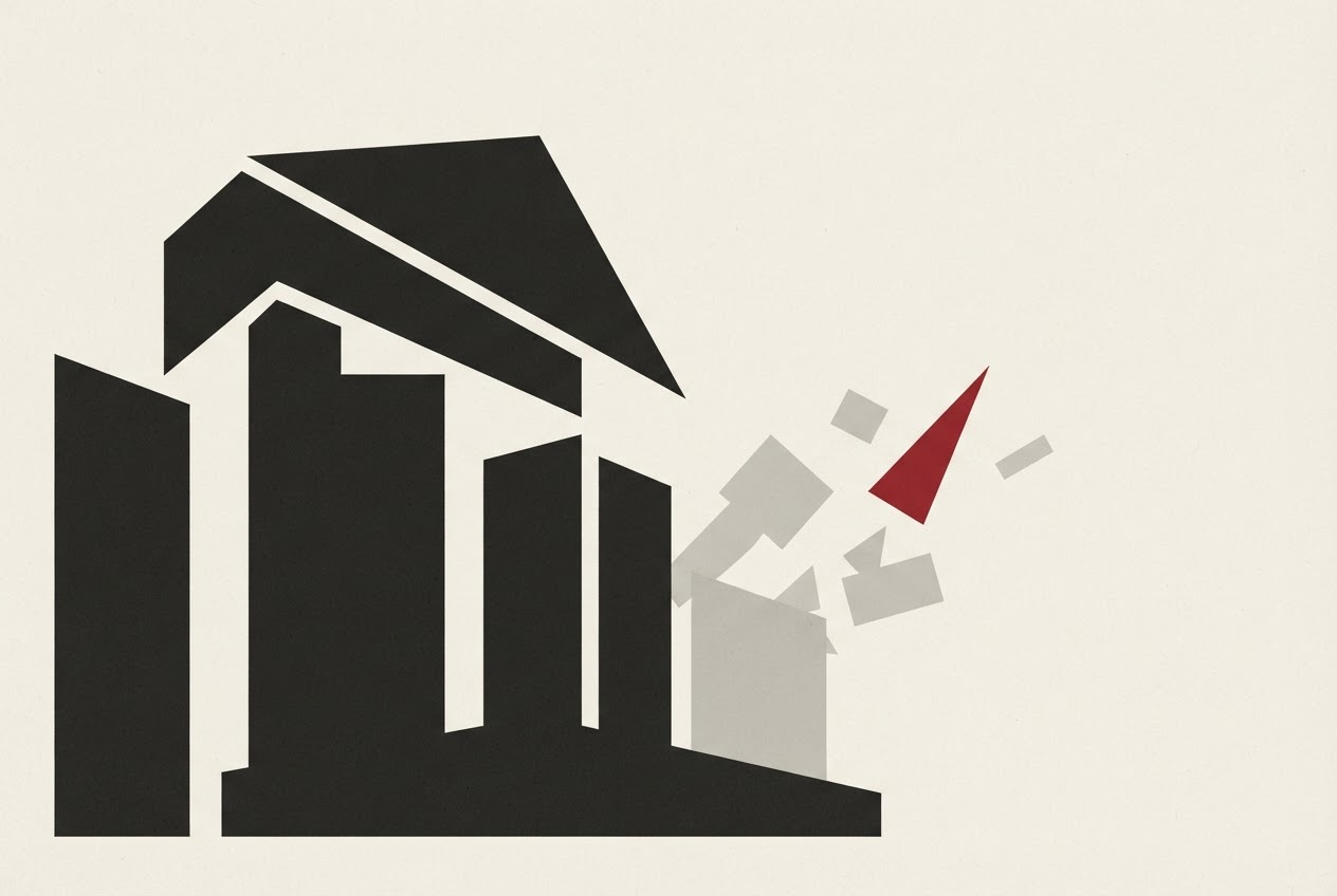 Abstract editorial illustration