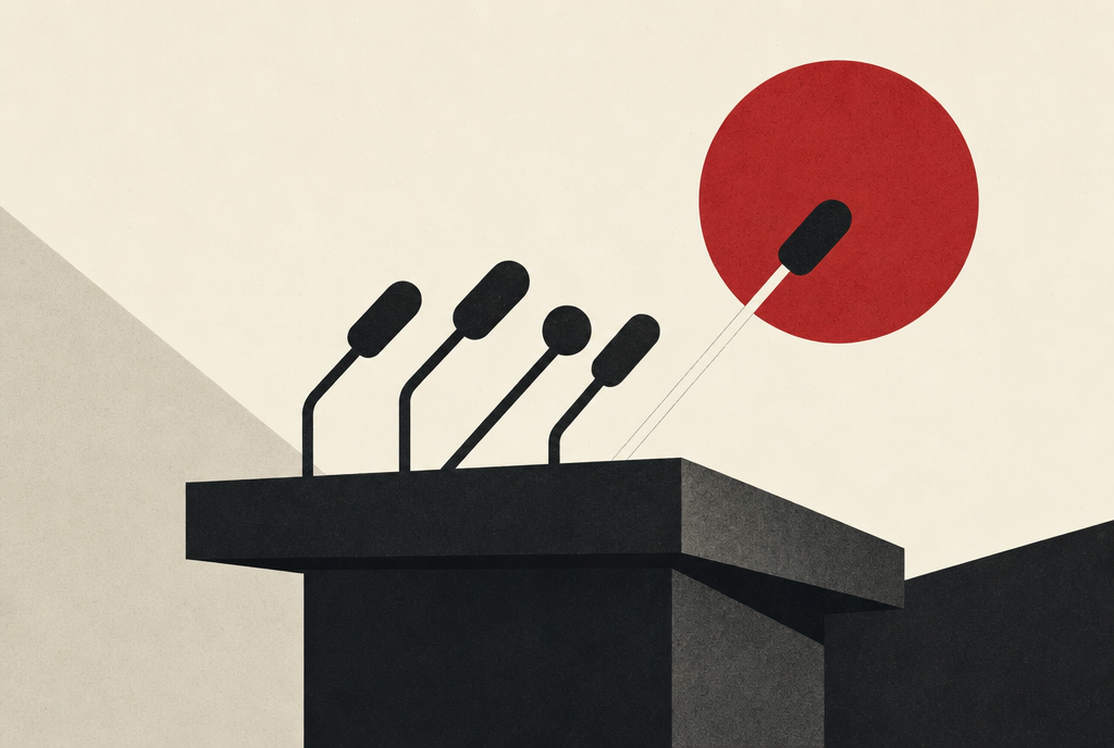 Abstract editorial illustration