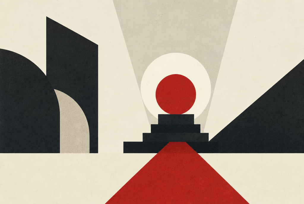 Abstract editorial illustration
