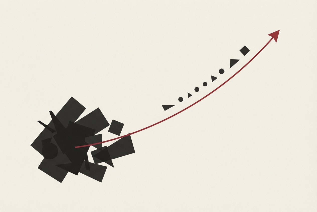 Abstract editorial illustration