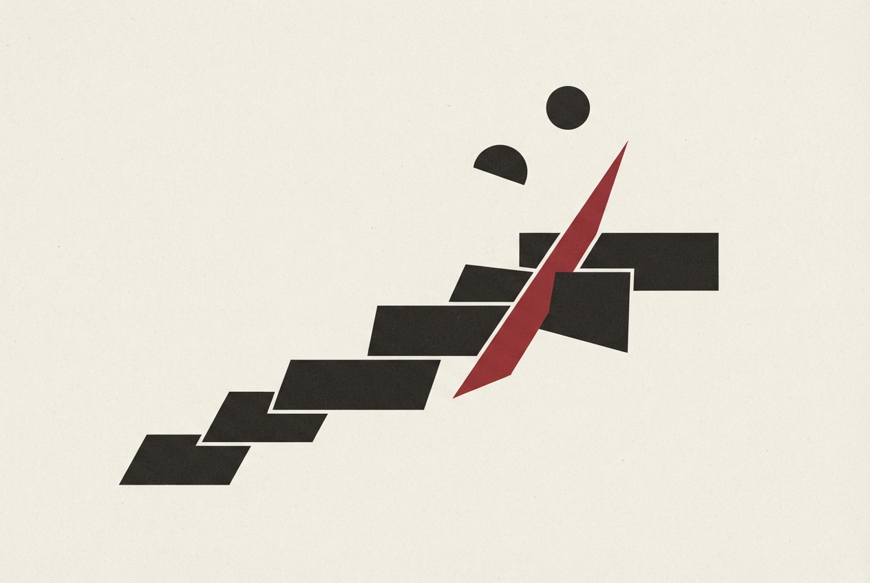 Abstract editorial illustration