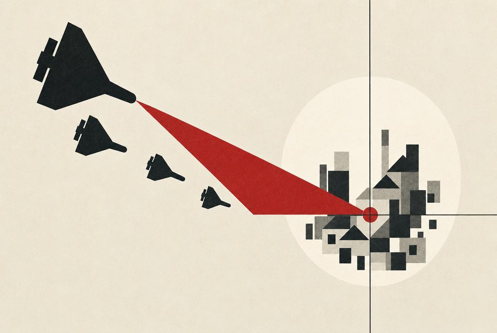 Abstract editorial illustration