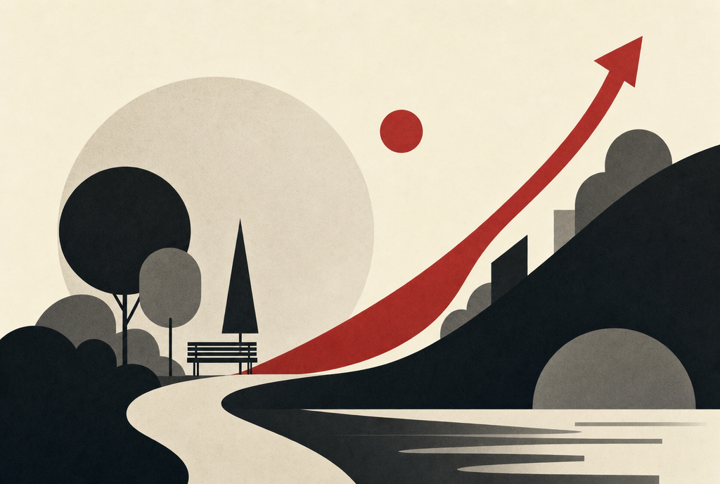 Abstract editorial illustration