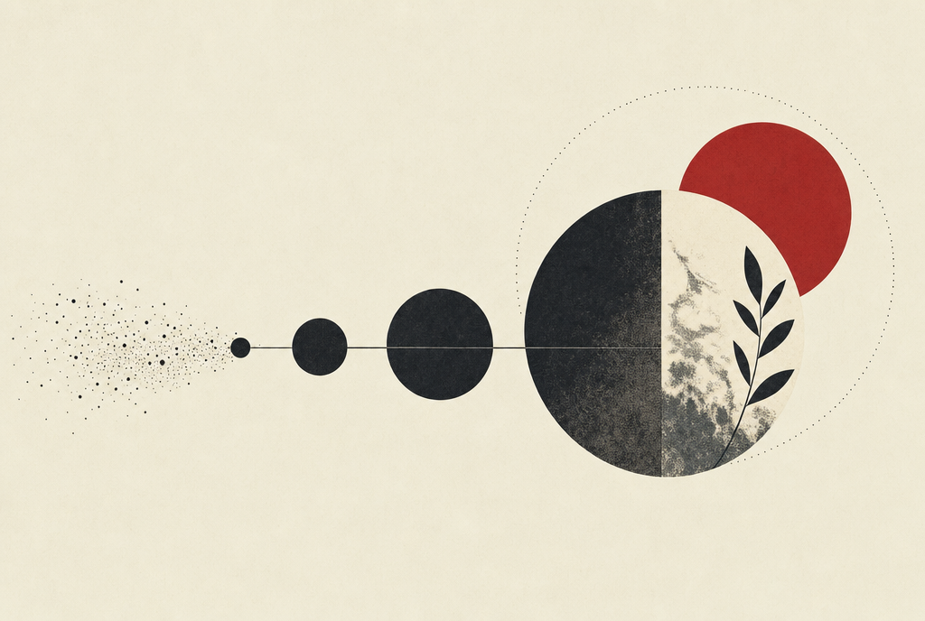 Abstract editorial illustration