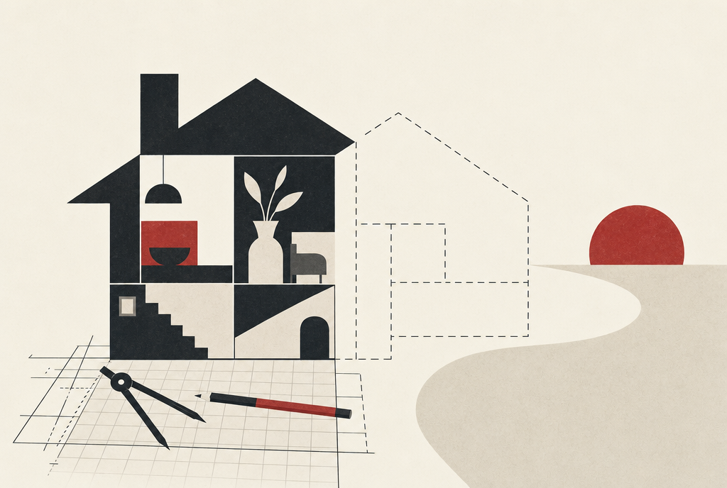 Abstract editorial illustration