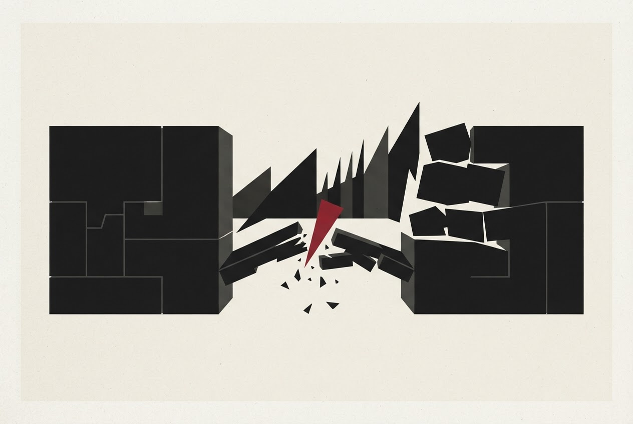 Abstract editorial illustration