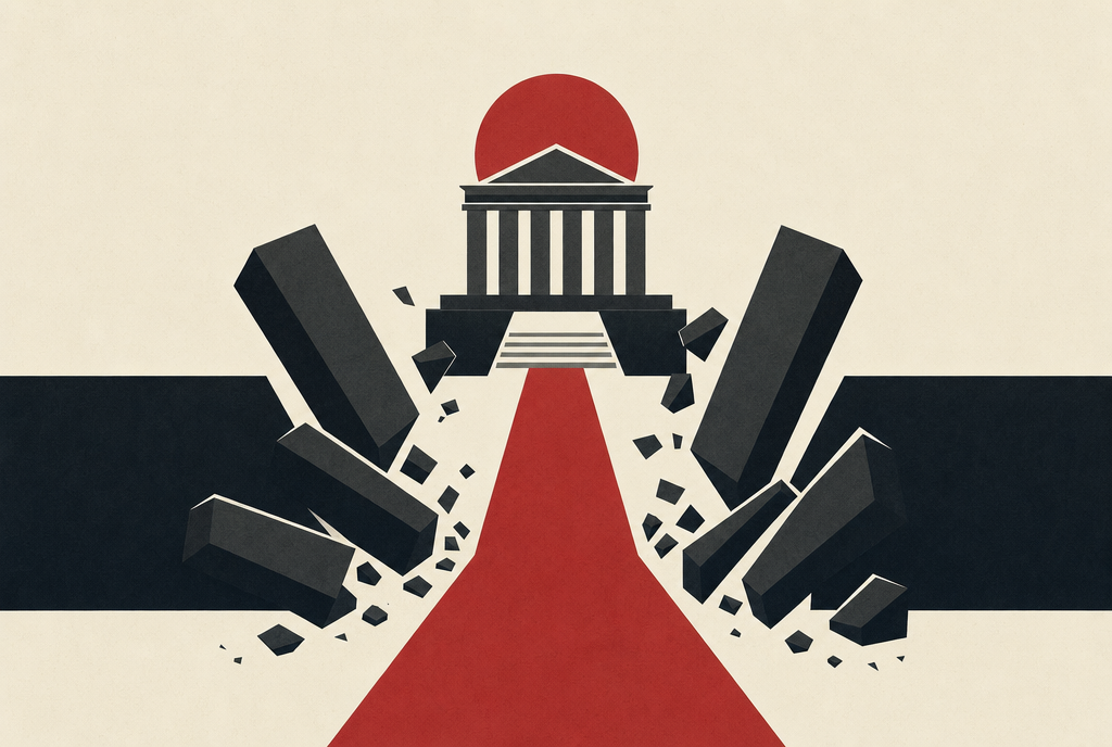 Abstract editorial illustration
